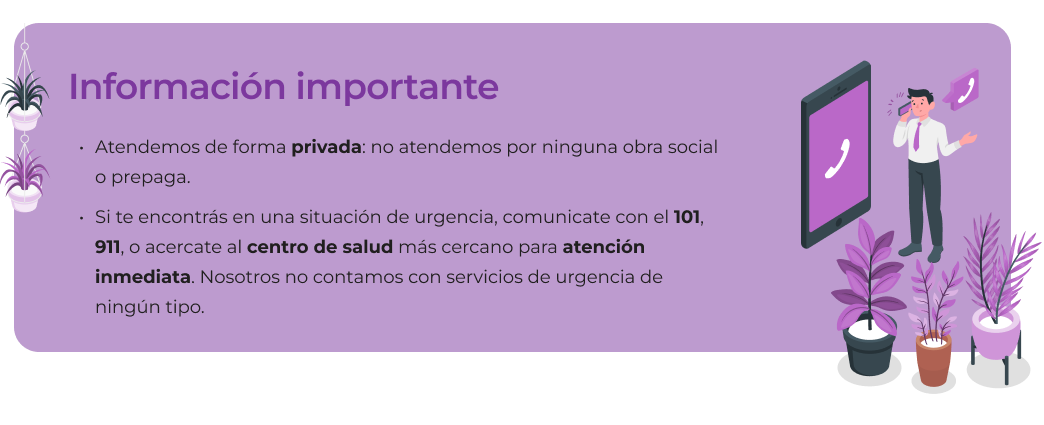 Información importante
